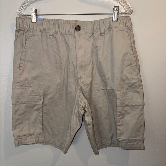 (***) Abound Men's Tan/Khaki Cargo Shorts; Medium - Picture 1 of 4